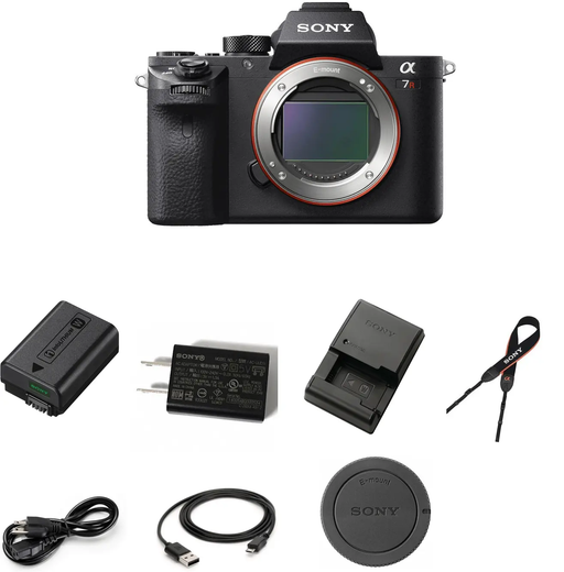 Sony Alpha a7R II Mirrorless Digital Camera (Body) w/ Sigma MC-11 Mount Converter/Adapter (Sigma EF-Mount Lenses to Sony E) Accessory Kit.