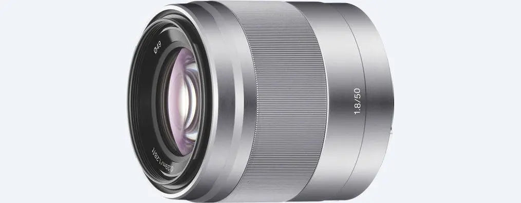 Sony E 50mm f/1.8 OSS Lens (Silver)