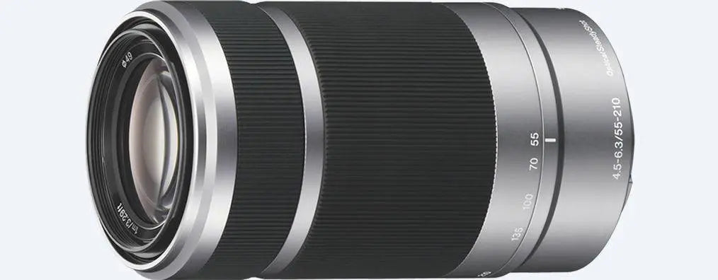 Sony E 55-210mm f/4.5-6.3 OSS E-Mount Lens (Silver)