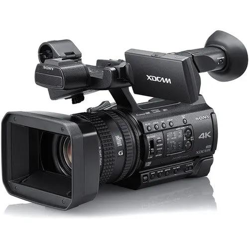 Sony PXW-Z150 UHD Camcorder ACCL1BP Power Supply & Fast Dual Charger, 64GB MC, Sony LANC Remote Controller, Sony ECM-VG1 Mic kit