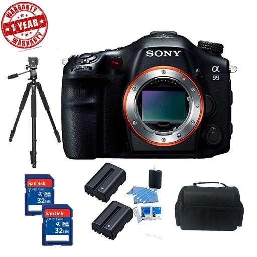 SONY SLTA99V ALPHA SLT-A99V SLT-A99 FULL-FRAME 24.3 MP SLR DIGITAL CAMERA WITH 3-INCH LED - BODY ONLY (BLACK) BUNDLE WITH 32GB HIGH SPEED CARD