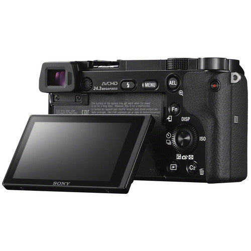 Sony Alpha a6000 Mirrorless Digital Camera with 16-50mm Lens 128GB Bundle