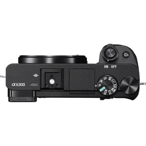 Sony Alpha A6300 Mirrorless Digital Camera Body with 16-50mm E-Mount &amp; Sony 55-210mm f/4.5-6.3 OSS Essential Bundle
