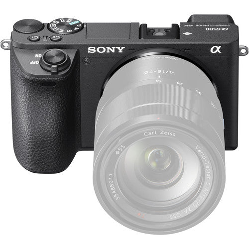 Sony Alpha a6500 24.2MP Wi-Fi Mirrorless Camera 16-50mm & 55-210mm Zoom Lens (Black) Bundle