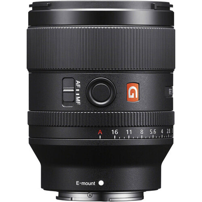 Sony FE 35mm f/1.4 GM Lens - Flash -32GB SD Memory Card &amp; Filter Kit Bundle