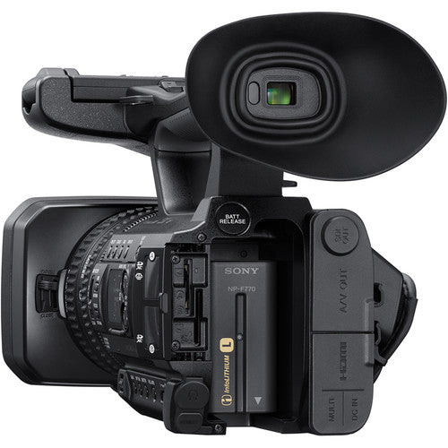 Sony PXW-Z150 UHD Camcorder ACCL1BP Power Supply & Fast Dual Charger, 64GB MC, Sony LANC Remote Controller, Sony ECM-VG1 Mic kit