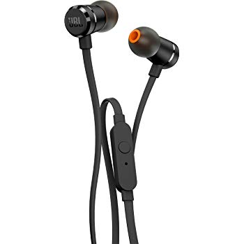 JBL T290 Premium In-Ear Pure Bass Headphones Flat Cord w/ Universal Remote & Mic