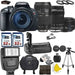 Canon EOS Rebel T5i / 800D, T7i 18.0 MP CMOS Digital SLR with Canon EF-S 18-55mm IS STM, 70-300mm F/4-5.6 Lens, Canon EF 50mm f/1.8 Lens