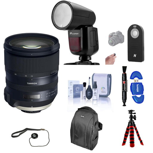 Tamron SP 24-70mm f/2.8 Di VC USD G2 Lens for Nikon With Flash Light