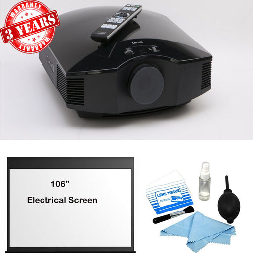 Sony VPL-HW45ES Full HD 3D Home Theater Projector w/ 106" Electrical Screen Kit