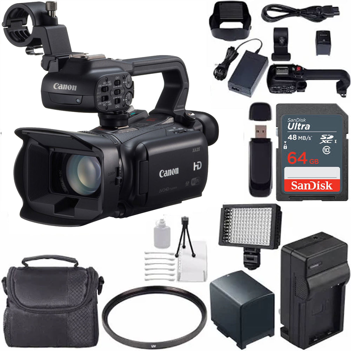 Canon XA25 Compact Full HD Camcorder with SDI, HDMI, and Composite