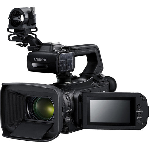 Canon XA50 Professional UHD 4K Camcorder W/Extra Battery, Soft Padded Bag, 64GB Memory Card, LED Light, UV Filter, Tripod and More Starter Bundle