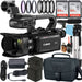 Canon XA60 Professional UHD 4K Camcorder with 2 Pack SanDisk 64GB Memory Card + Case + Tripod + Filter Kit + Microphone + Accessory Bundle - NJ Accessory/Buy Direct & Save
