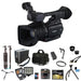 Canon XF200 HD Professional Camcorder Directors Kit Tripod Dolly LED Light + FULL SIZE TRIPOD