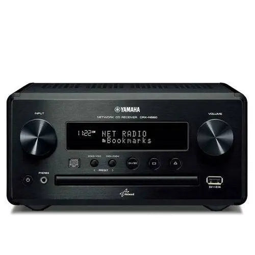 Yamaha CRX-N560BL Network CD Receiver (Black)
