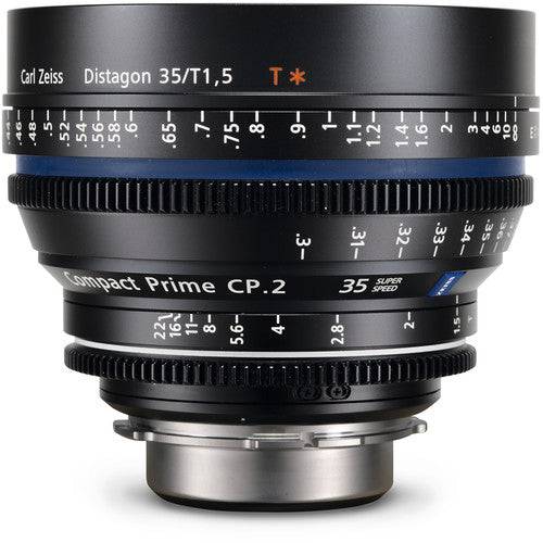 Zeiss Compact Prime CP.2 35mm/T1.5 Super Speed EF Mount with Imperial Markin