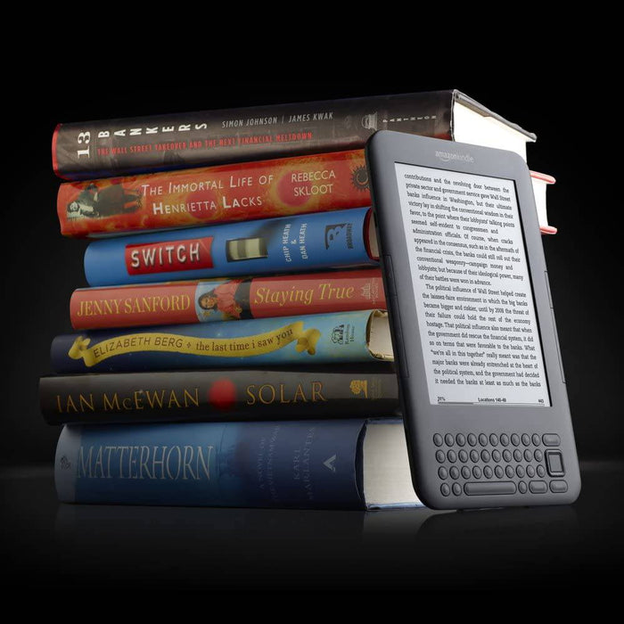 Amazon Kindle Keyboard, Wi-Fi, 6&quot; E Ink Display - Includes Special (X001E2XAWJ) - RFB