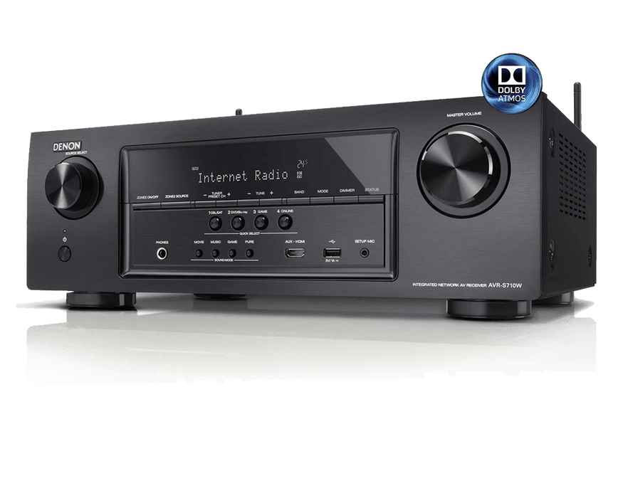 Denon AVR-S710W 7.2-Channel Network AV Receiver (Black)