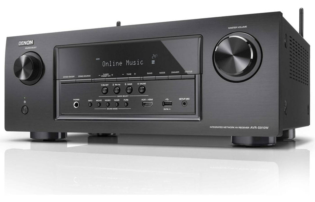 Denon AVR-S910W 7.2-Channel Network AV Receiver (Black)