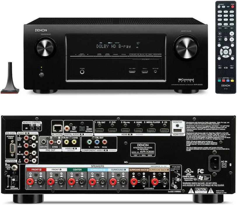 Denon IN-Command Series AVR-X1100W 7.2-Channel Network AV Receiver