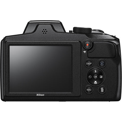 Nikon COOLPIX B600 Digital Camera (Black) with Nikon Carrying Case & Sandisk 32GB Memory Card Package