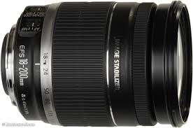 Canon EF-S 18-200mm f/3.5-5.6 Is Lens+ Soft Lens Hood+ Filter Kit+ Accessory Kit