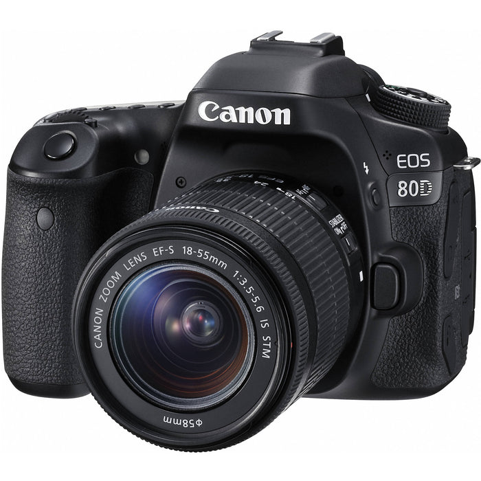 Canon Eos 80D DSLR Camera with 18-55mm &amp; 55-250mm Lenses &amp; 32GB Deluxe