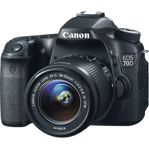 Canon EOS 70D/80D DSLR Camera with 18-55mm & Battery Grip, 16GB Memory Card Bundle