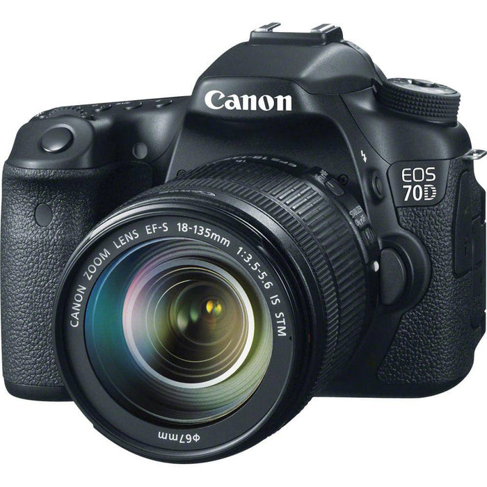 Canon EOS 70D/80D DSLR Camera with 18-135mm f/3.5-5.6 STM Lens USA
