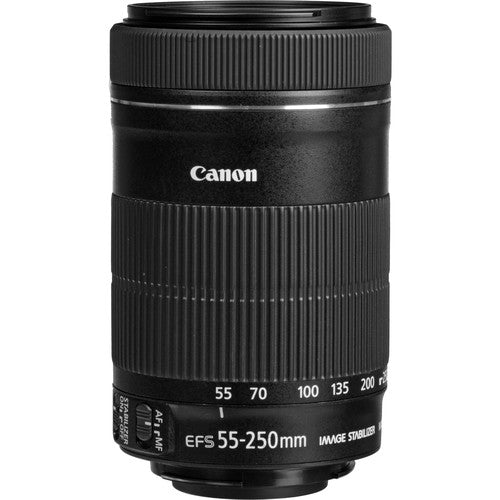 Canon EF-S 55-250 f/4-5.6 Is STM (8546B002) Pro Lens Kit Bundle