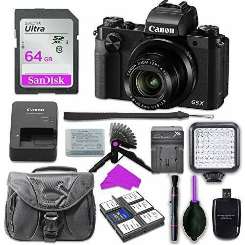 Canon PowerShot G5 X Digital Camera with 64GB SD Memory Card + Tripod + Grip