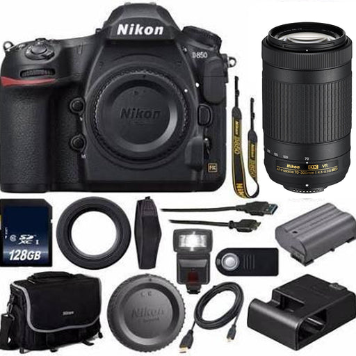Nikon D810 DSLR Camera W/ 50mm 1.8D & AF-P 70-300mm ED VR Lenses Supreme Bundle
