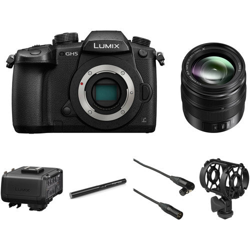 Panasonic Lumix DC-GH5 Mirrorless Micro Four Thirds Digital Camera with 12-35mm Lens & Microphone Kit