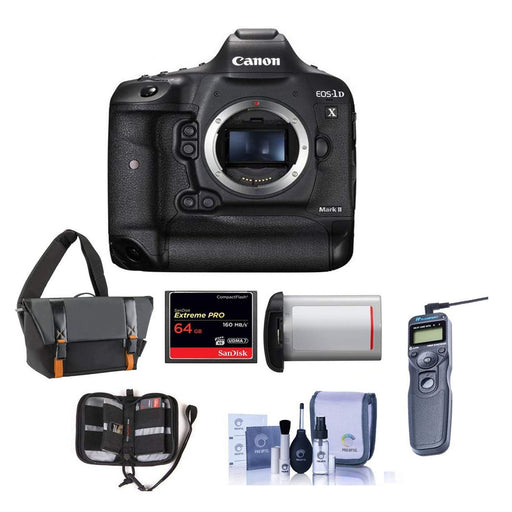 Canon EOS-1DX Mark II Digital SLR Camera with 64GB Essential Bundle