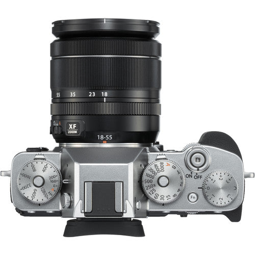 FUJIFILM X-T3 Mirrorless Camera with 18-55mm Lens (Silver)