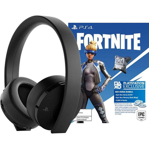 PlayStation Gold Wireless Headset Fortnite - PlayStation 4
