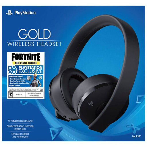 PlayStation Gold Wireless Headset Fortnite - PlayStation 4