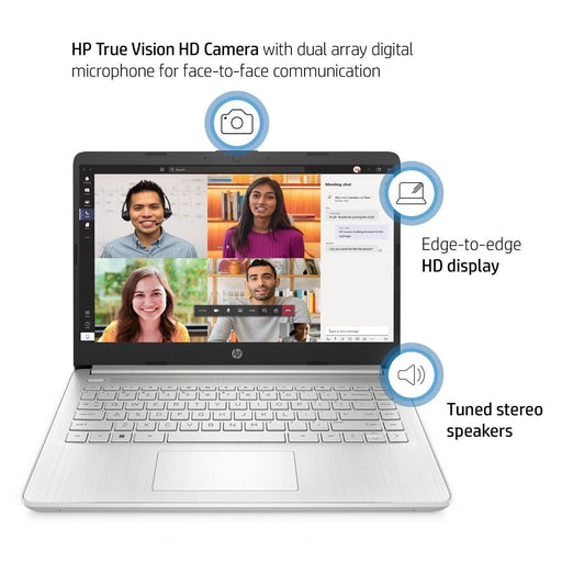 HP 14" Laptop, Intel Core i5-1135G7, 8GB RAM, 256GB SSD, Natural Silver, Windows 11 Home, 14-dq2078wm - NJ Accessory/Buy Direct & Save