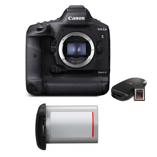 Canon EOS-1D X Mark III DSLR Camera with CFexpress Card & Reader W/Essential Kit