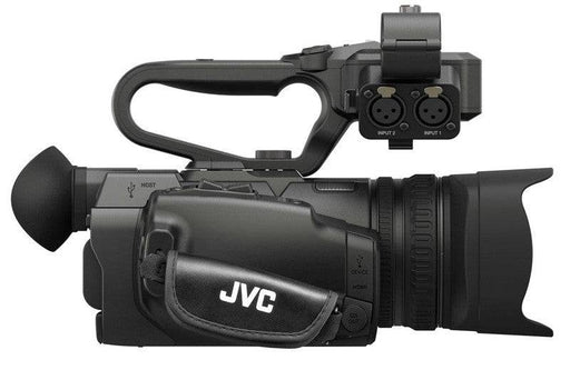 JVC GY-HM200U/250 Ultra 4K HD 4KCAM Professional Camcorder & Top Handle Audio Unit with XLR Microphone 64GB Card Reader Kit
