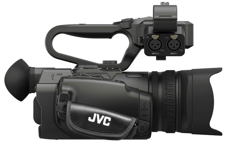 JVC GY-HM200 GYHM200 4KCAM Compact Handheld Camcorder + 32GB Sdhc Memory Card + 64GB SDXC Memory Card + Full Size Tripod + Carrying