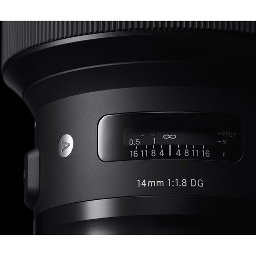 Sigma 14mm F/1.8 DG HSM Art Lens For Nikon F With Accessory Bundle