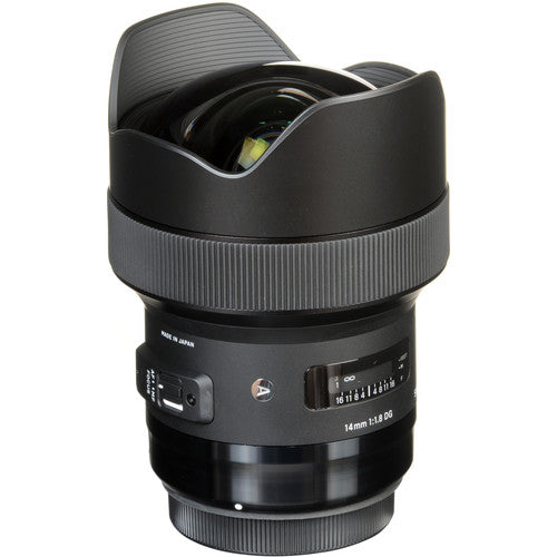 Sigma 14mm F/1.8 DG HSM Art Lens For Nikon F With Accessory Bundle