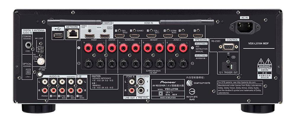 Pioneer 7.2-Channel Network A/V Receiver VSXLX104