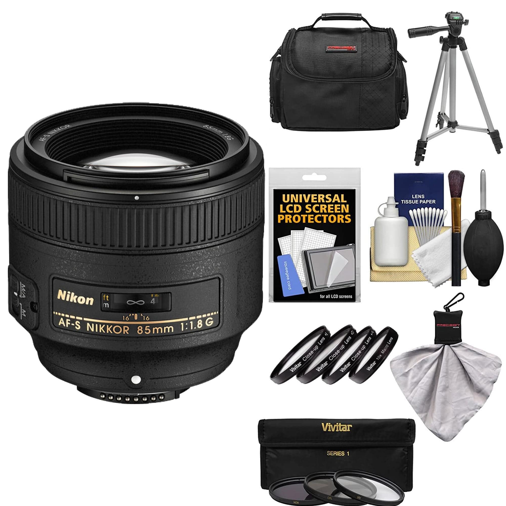 Nikon AF-S NIKKOR 85mm f/1.8G Lens Travel Bundle | BuyDirect & Save