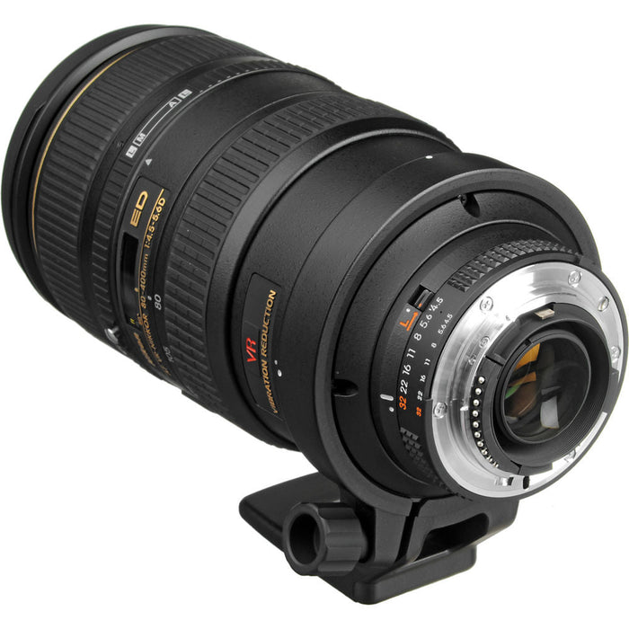 Nikon AF-S NIKKOR 80-400mm f/4.5-5.6G ED VR Lens w/ 128GB Memory Card