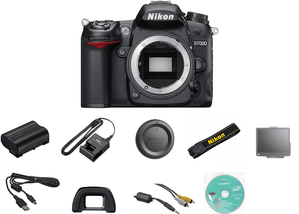 Nikon D7000/D7500 SLR Digital Camera (Body Only) with Case | Spider Tripod | Cleaning Kit & 3 Year Extended Warranty