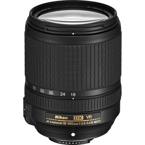 Nikon AF-S DX NIKKOR 18-140mm f/3.5-5.6G ED VR Lens Deluxe Tripod Bundle
