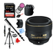 Nikon AF-S NIKKOR 58mm f/1.4G Lens + 64GB Accessories Kit