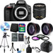 Nikon D3300/D3500 DSLR Camera with 18-55mm Lens (Black) &amp; Top Accessory Kit